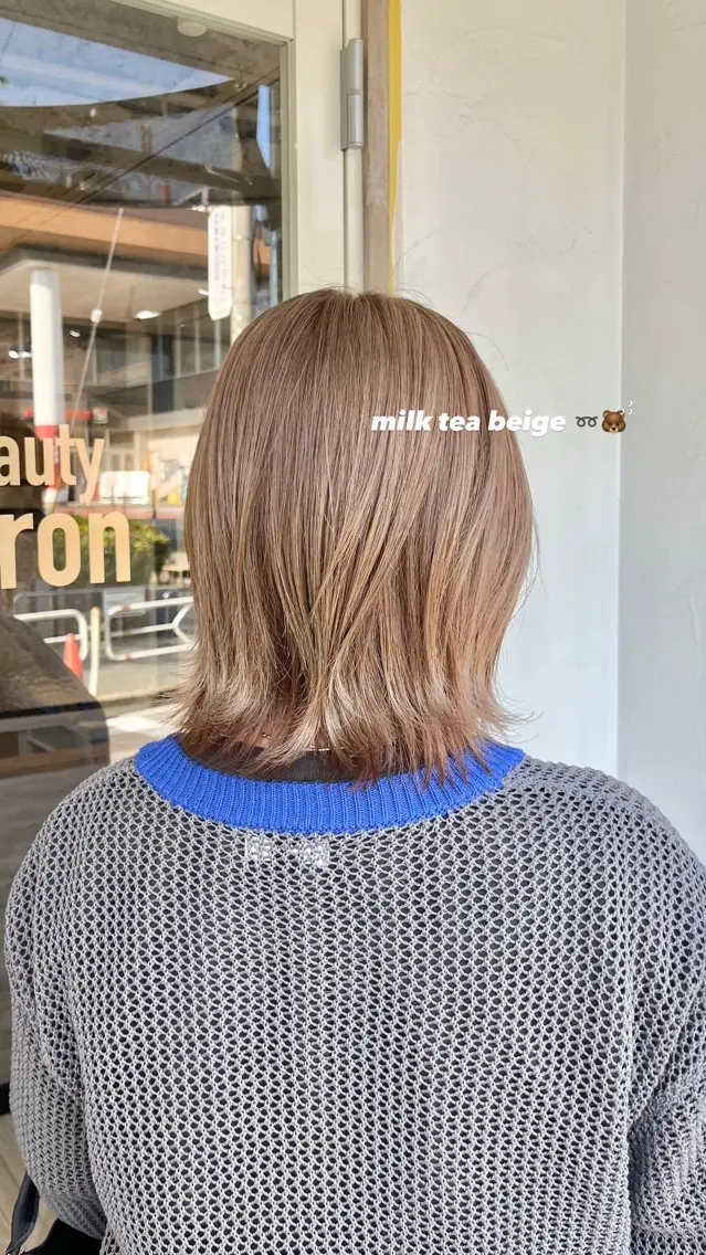 ショート カラー 透明感&レイヤー 似合わせ🫧/なぎのヘアスタイル