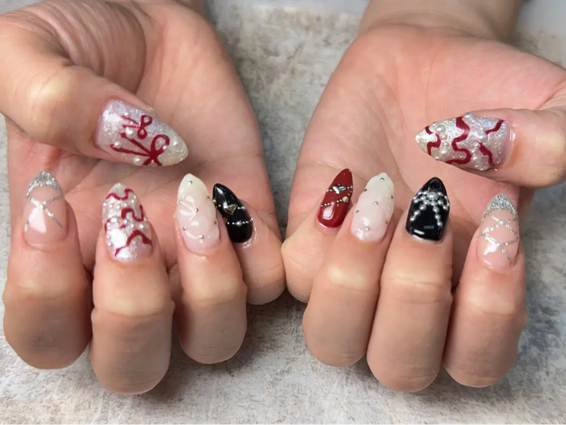 ネイル ハンドネイル Queennail 北堀江AYAのネイルデザイン