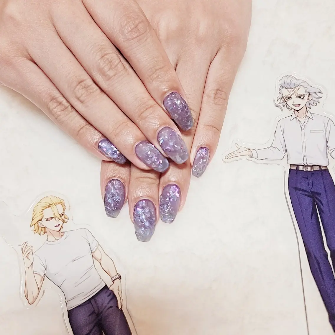 ネイル 手描きｱｰﾄ&推し活 🌟Wisteriaのネイルデザイン