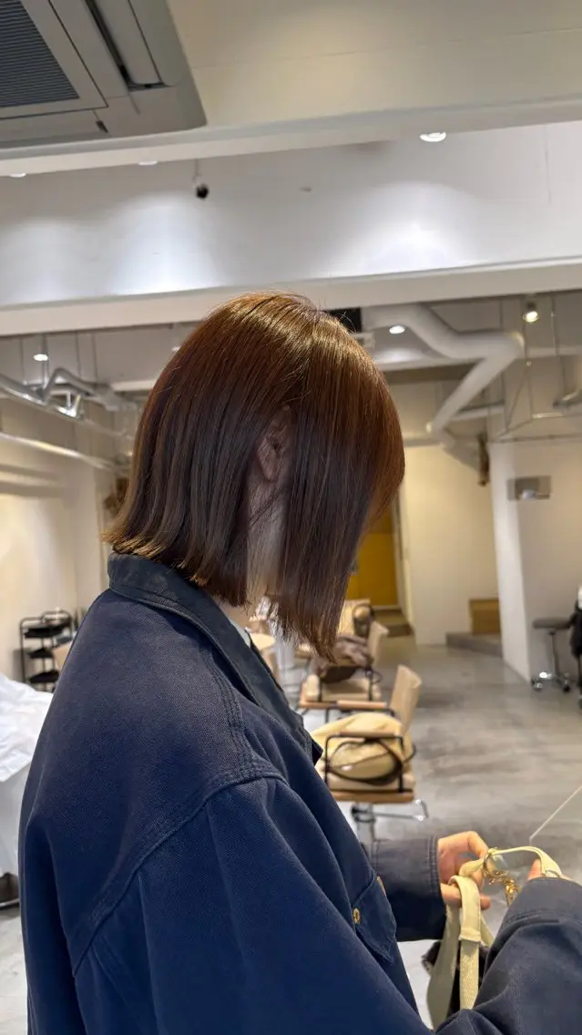カット+ブリーチ無しダブルカラー+トリートメントの写真