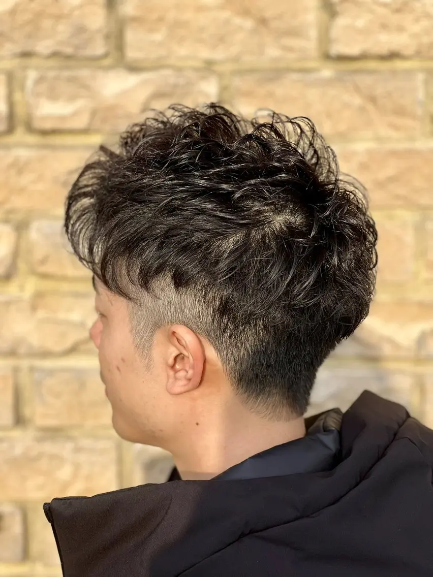 パーマ メンズ カット パーマ 小松 智寛のヘアスタイル