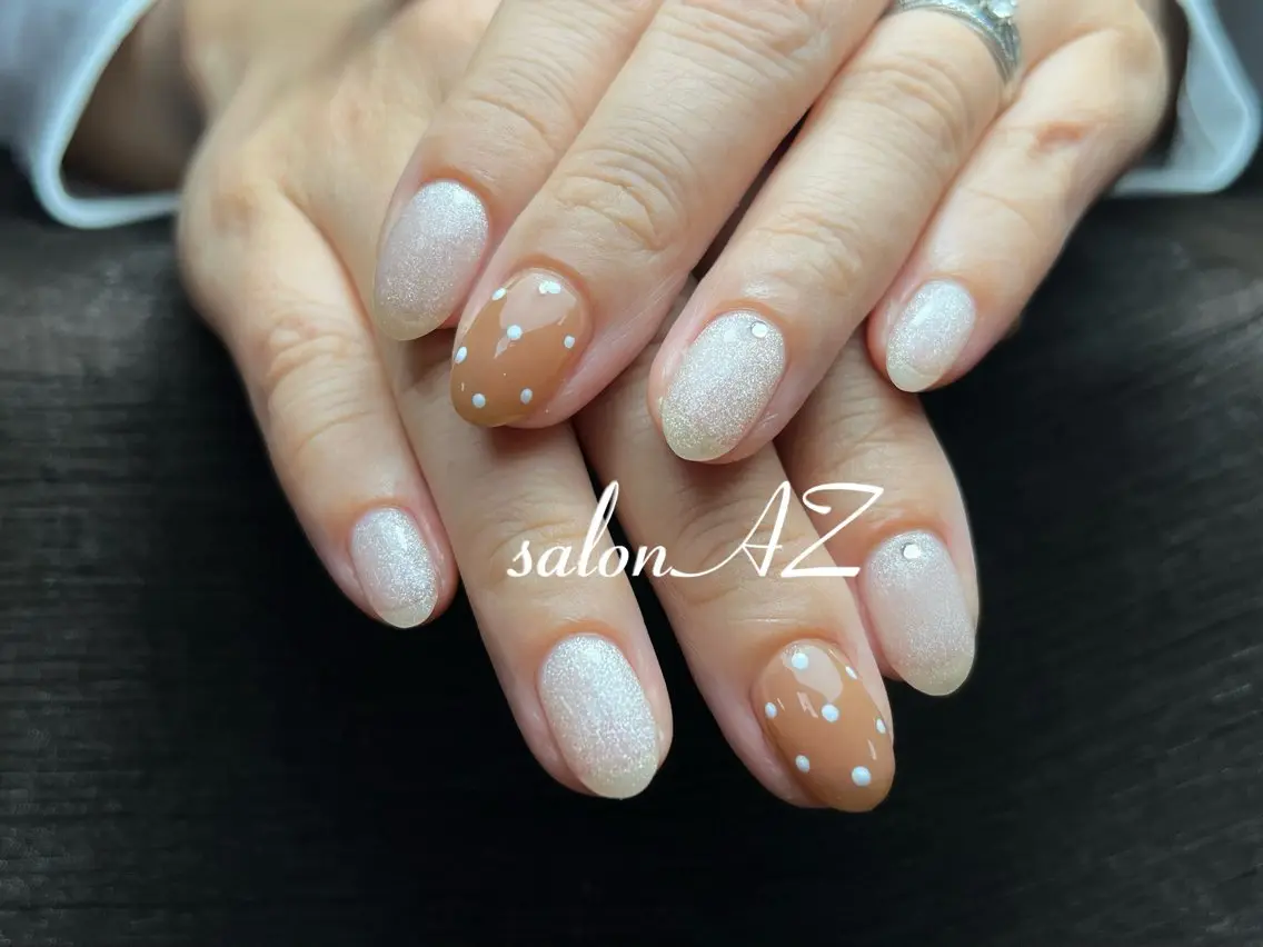 ネイル アートネイル 長さ出し フットネイル フレンチネイル ジェルネイル salon AZのネイルデザイン