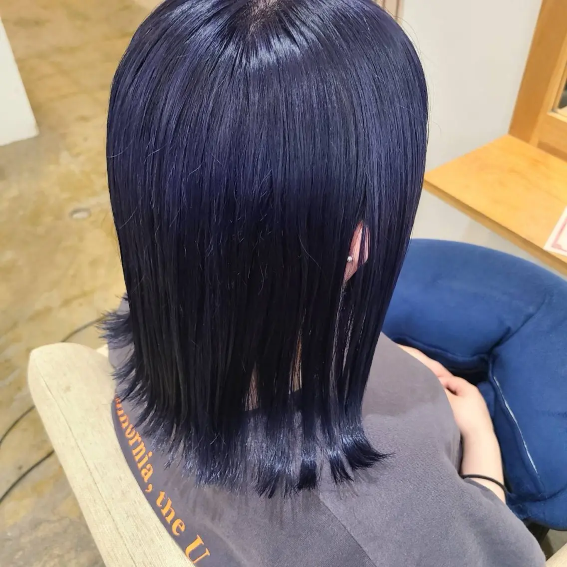 ブルーカラー💠💙🦋🐬ブリーチ➕オンカラー（ブリーチ1回）の写真