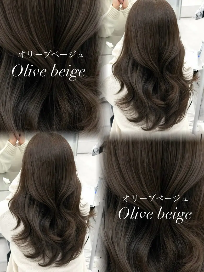 ロング カラー カット ヘアカラー トリートメント 韓国ヘア　紗希 🦋のヘアスタイル