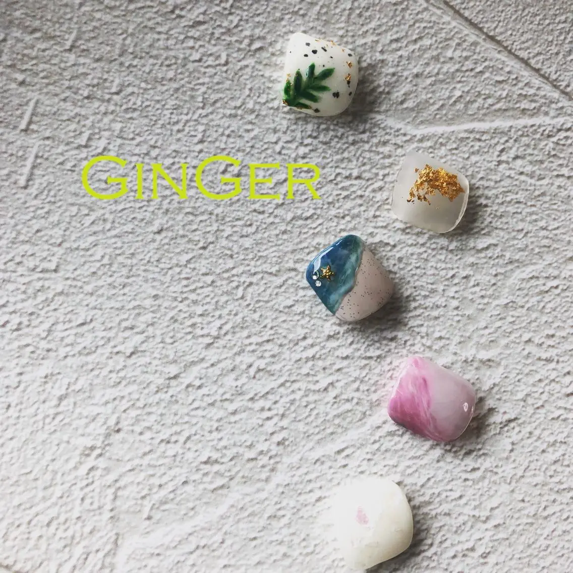ネイル フットネイル ginger nail&spaのネイルデザイン
