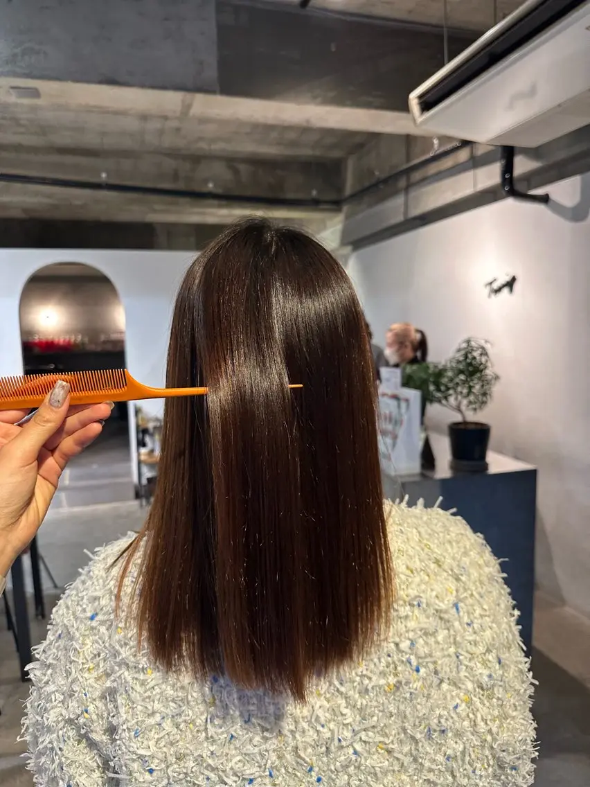 ロング 髪質改善 カット 縮毛矯正 🌸髪質改善🌸 小河穂香のヘアスタイル