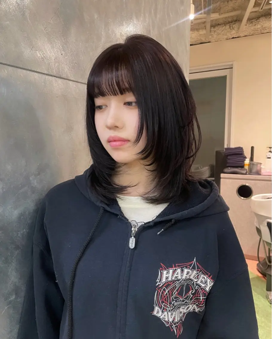 ロング カラー レイヤーカット カットモデル 募集/廣田歩のヘアスタイル