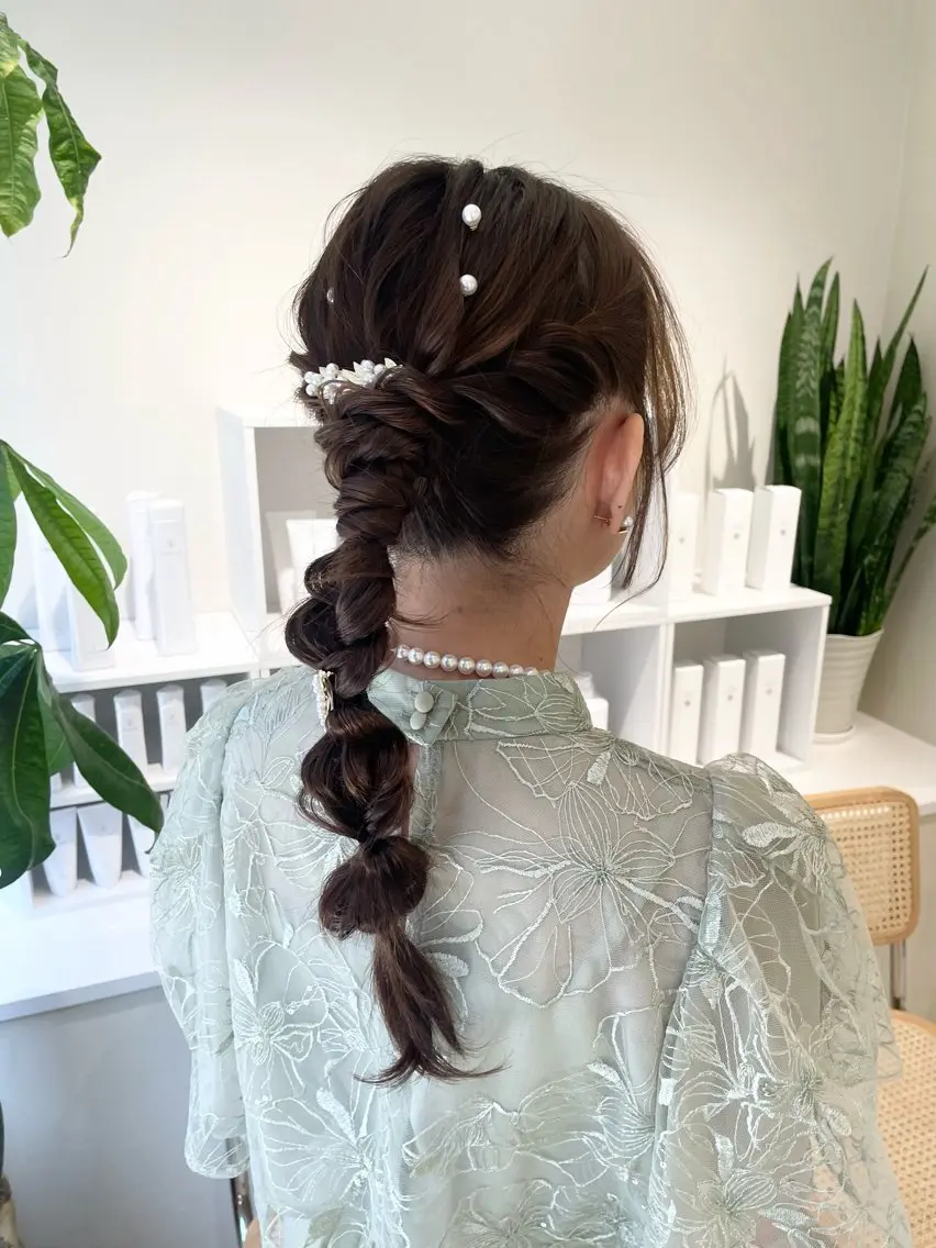 結婚式など特別な日に！☁️₊⁺ヘアセット☁️₊⁺の写真