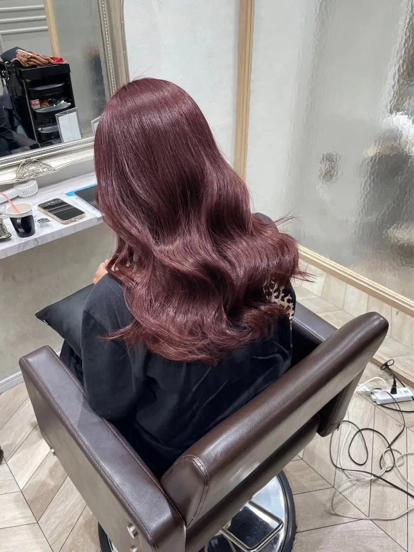 ロング ヘアカラー トリートメント KANA🌷 髪質改善のヘアスタイル