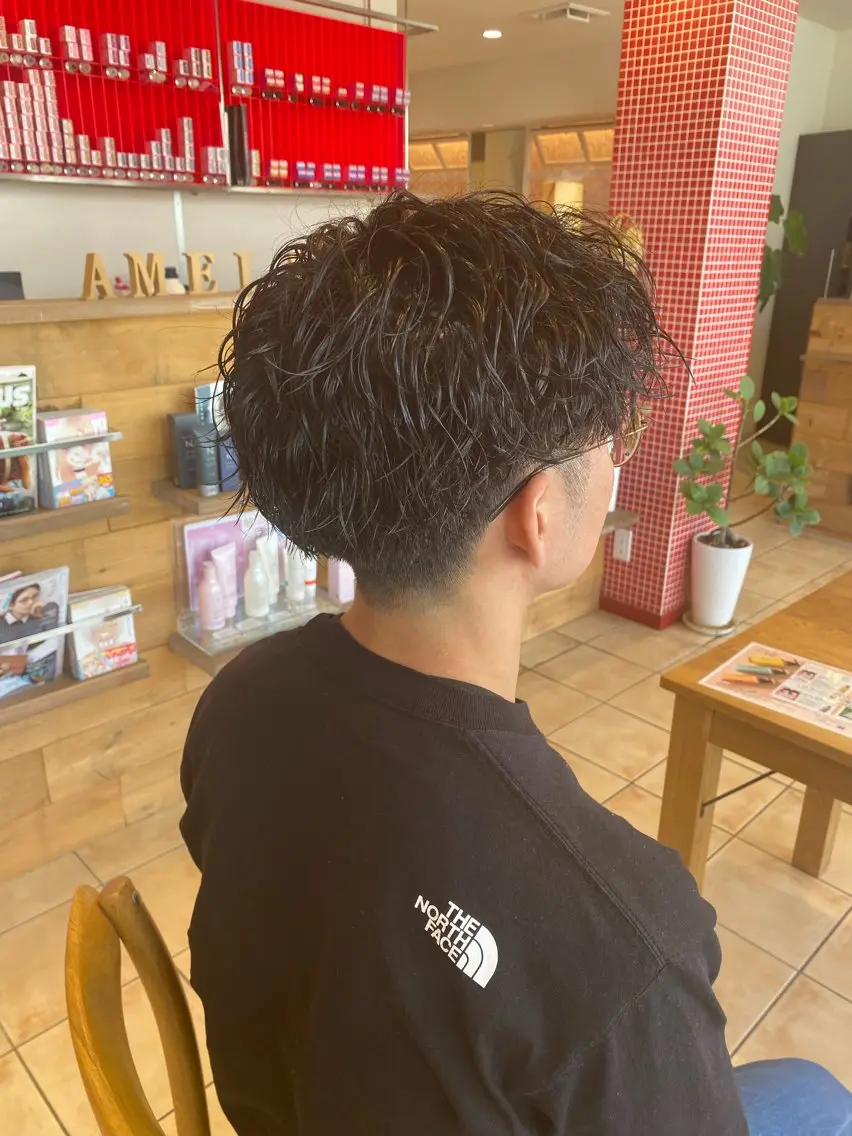 メンズ 波巻きパーマ カット パーマ トリートメント さこだ しょうた 【副店長】のヘアスタイル