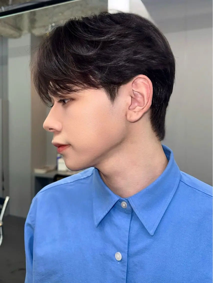 【人気フルメニュー✨】メンズカット＋韓国風パーマ＋カラー ¥19500の写真