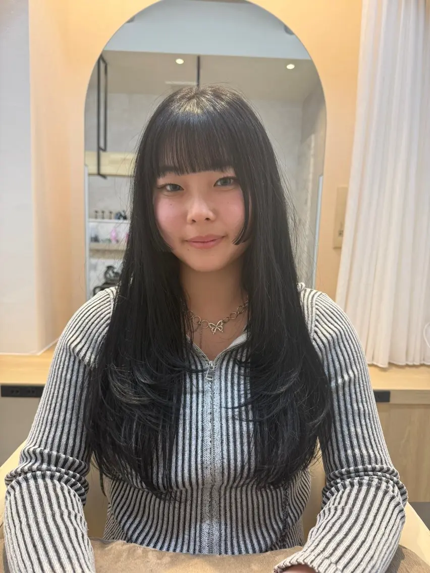 ロング ボブ&寒色🎐ᩚ 短髪 COCOROのヘアスタイル
