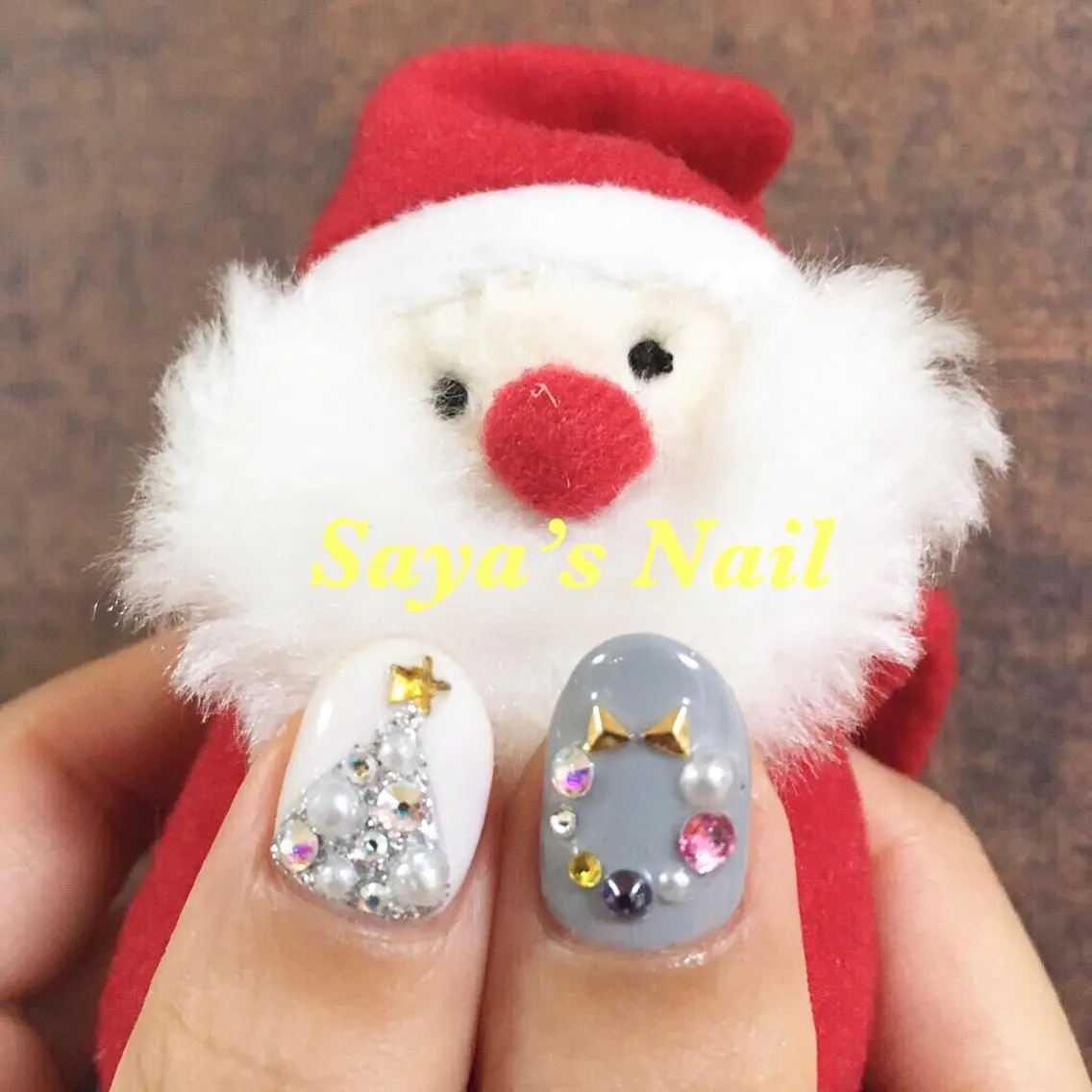 ネイル 冬ネイル クリスマス SantéNail SAYAKAのネイルデザイン