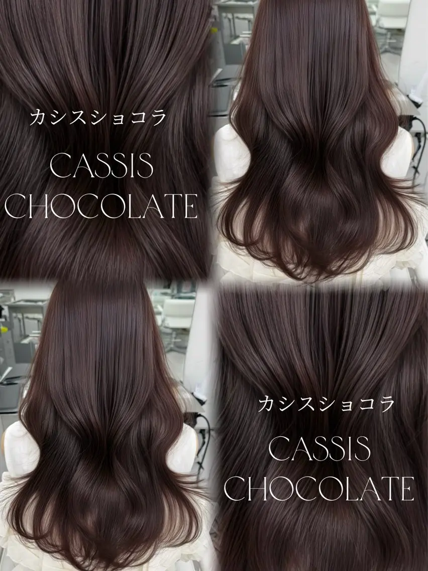 セミロング カット ヘアカラー トリートメント 透明感カラー🩶 ×小顔カット難波のヘアスタイル