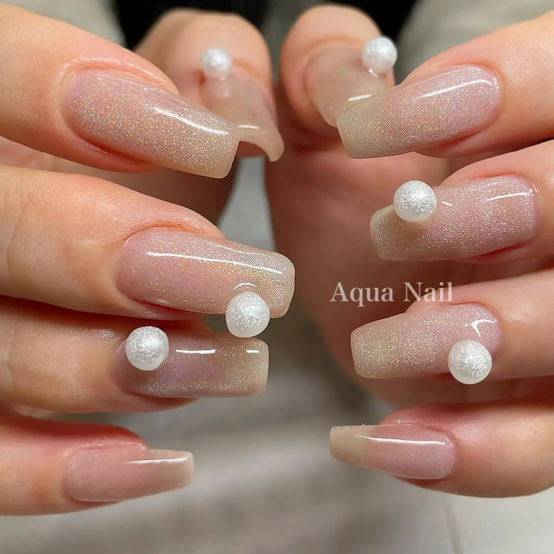 ネイル マグネットネイル ハンドネイル フットネイル AQUA NAILのネイルデザイン