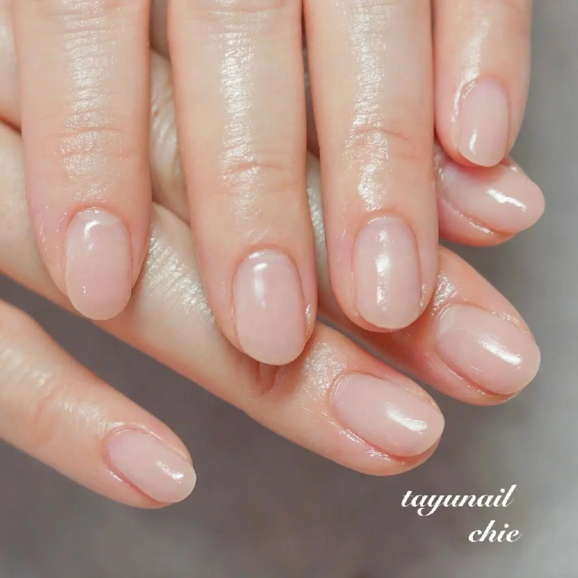 ネイル ブルー ジェルネイル ワンカラーネイル パラジェル シンプルネイル ネイルサロン 【たゆnail】のネイルデザイン