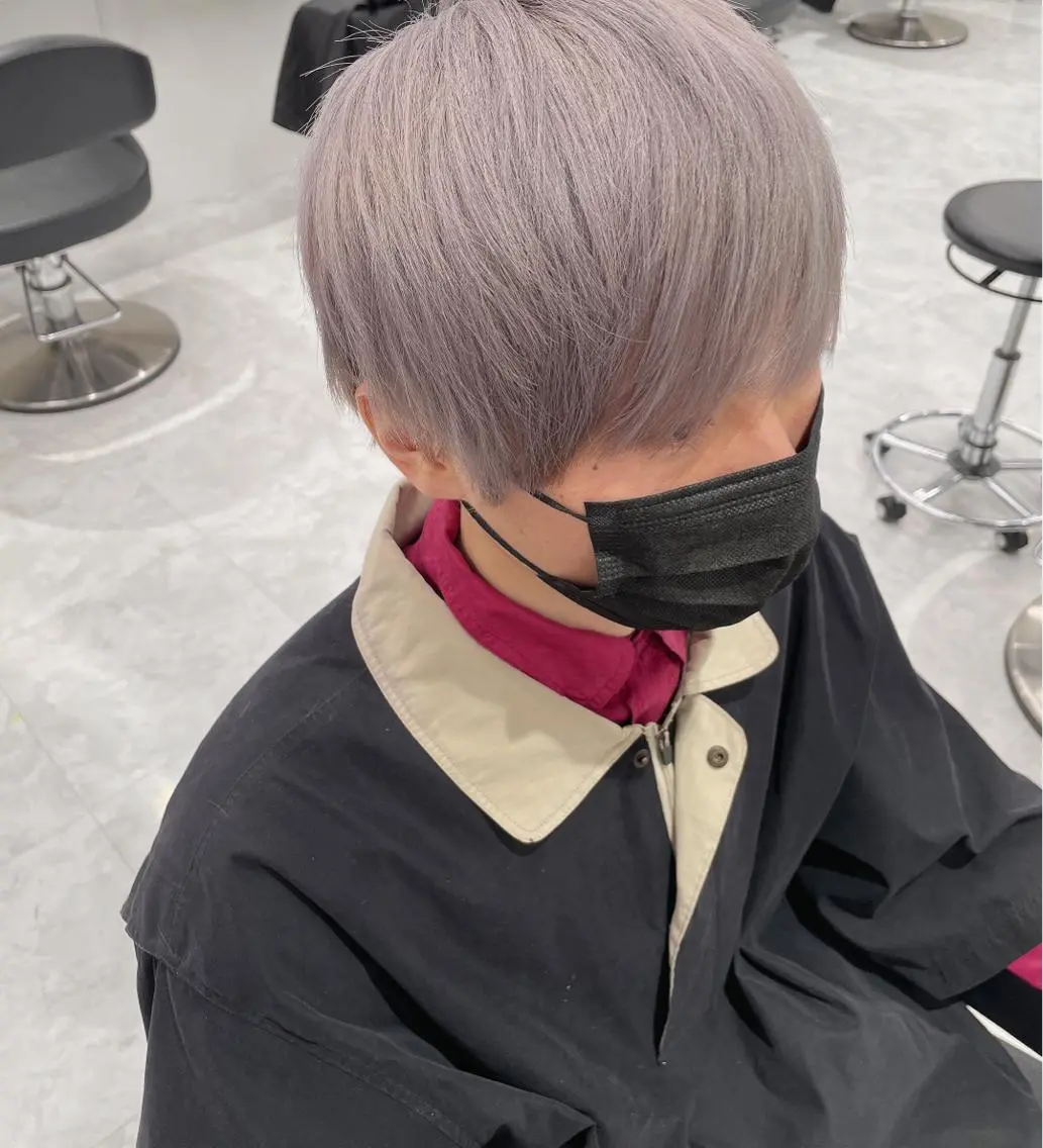 カラー メンズ ヘアカラー 💗🤍透明感カラー 🤍💗kanonのヘアスタイル