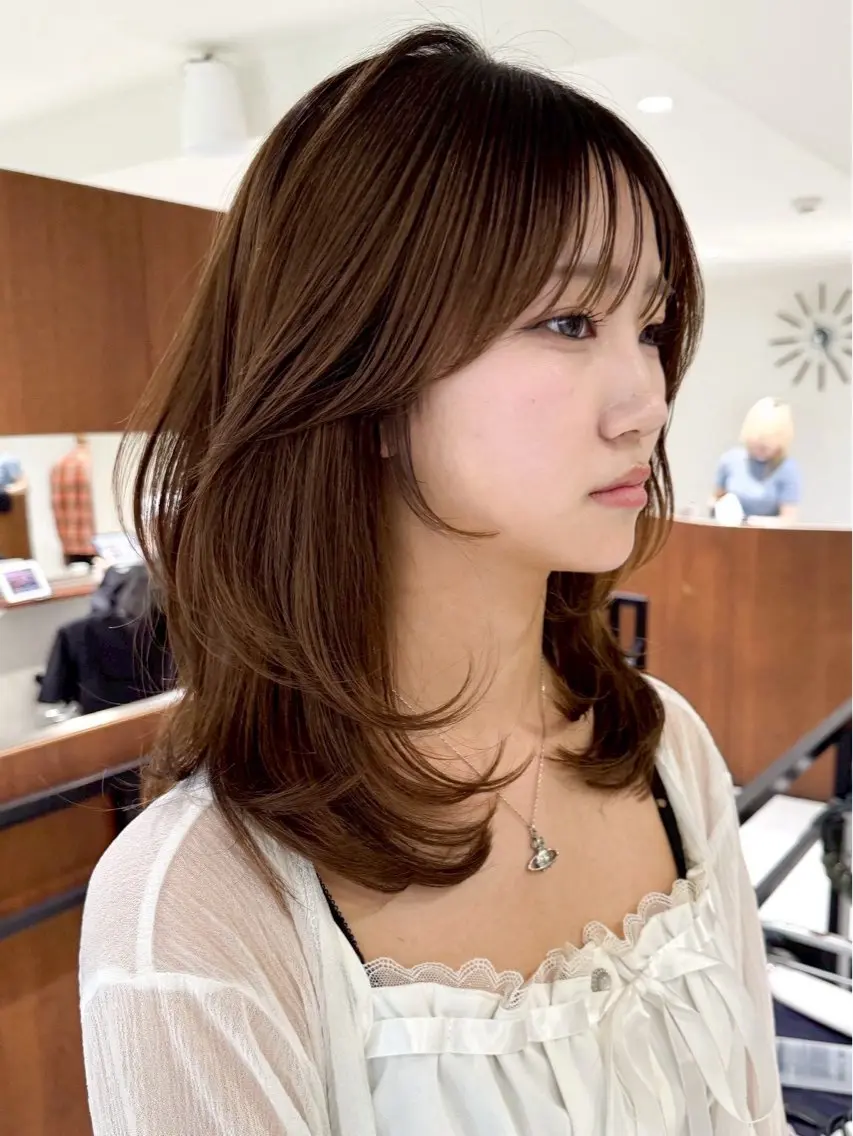 ミディアム 新保 啓介のヘアスタイル