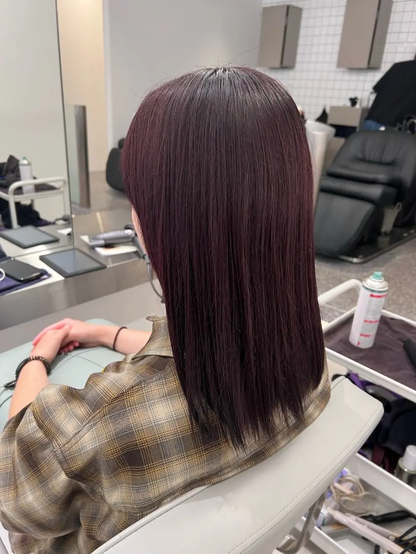 ミディアム ヘアカラー ふうか🧸 カラー2500円🎀のヘアスタイル