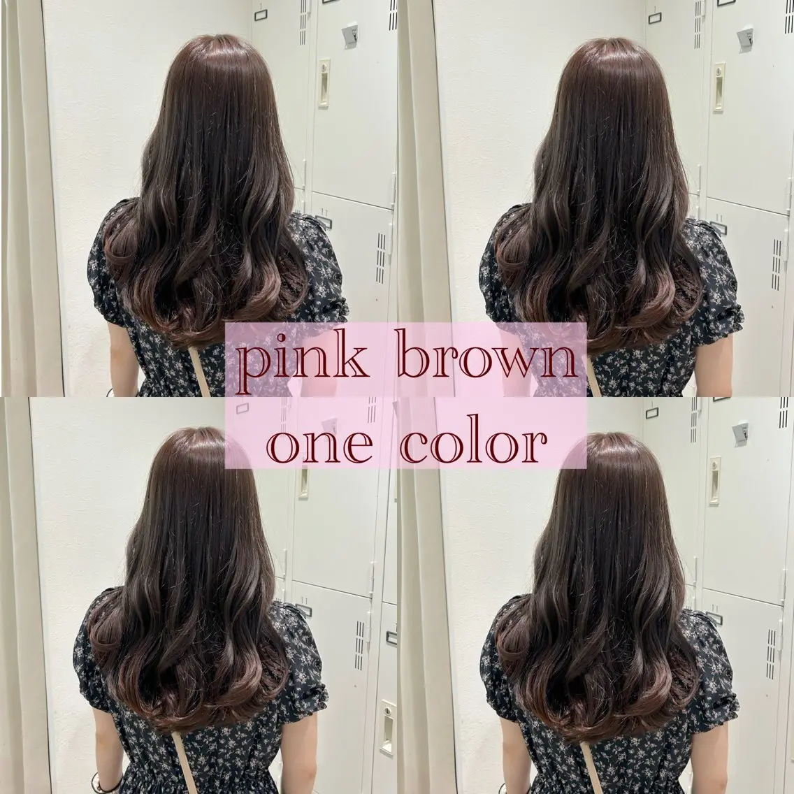 セミロング カラー ピンクカラー ヘアカラー ピンクカラー🎀/ ミルクティー🍼花音のヘアスタイル
