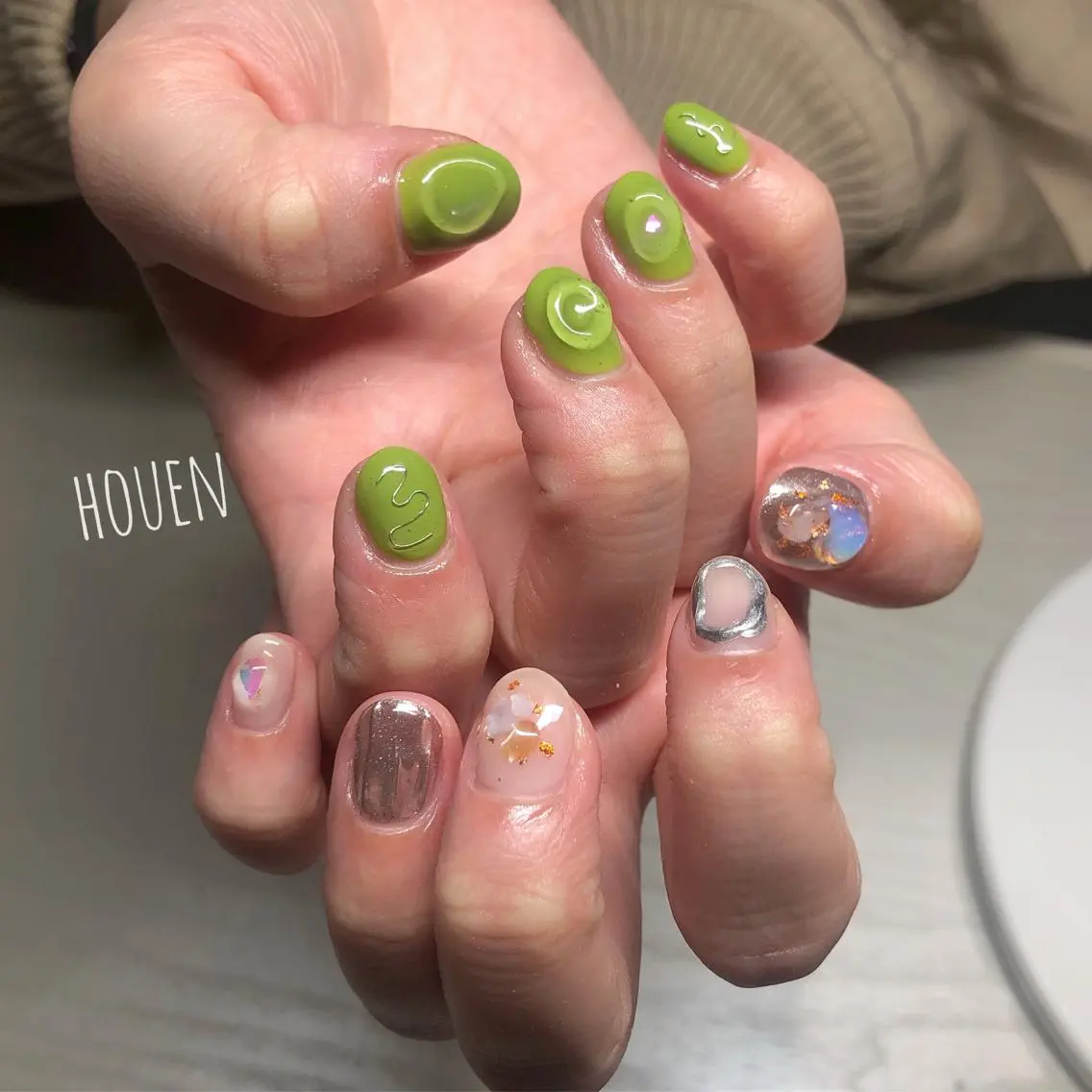 ネイル 持ち込み ハンドネイル I pinknail 韓国風·持ち込み専門のネイルデザイン
