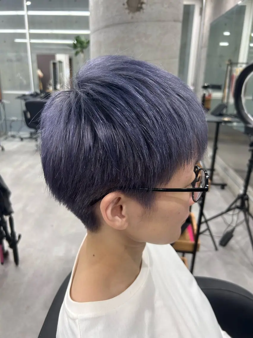 ショート ヘアカラー Aoba 🫧艶ハイトーン🫧のヘアスタイル