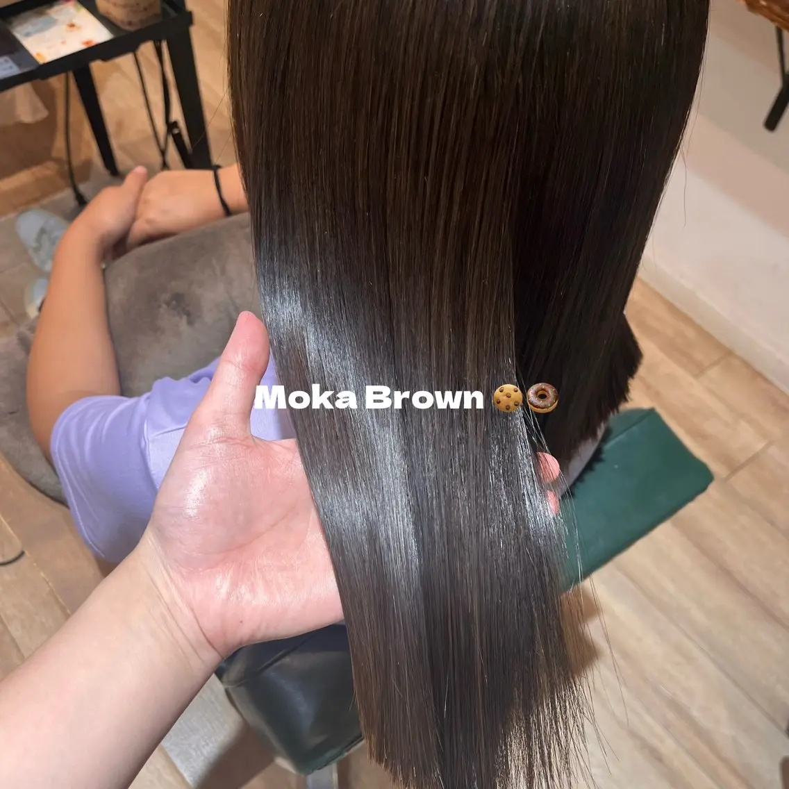 ミディアム カラー カット ヘアカラー トリートメント 透明感カラー/ ツヤ髪/古澤里菜のヘアスタイル