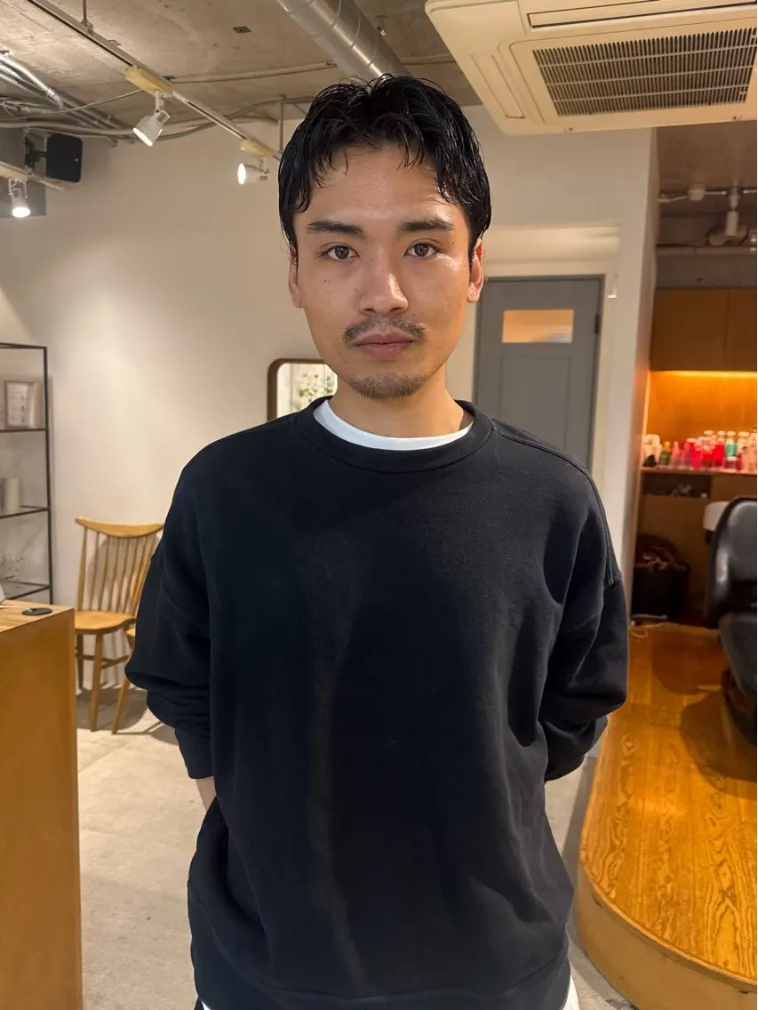 メンズ カット パーマ 高田 翔平のヘアスタイル