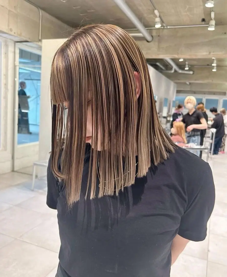 ミディアム 宇野愛華∕ パーマスタイルのヘアスタイル