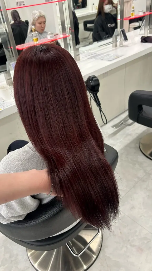 ロング カラー パーマ ヘアアレンジ メンズ キッズ ヘアカラー ベージュブラウン 🎀Himari🎀のヘアスタイル