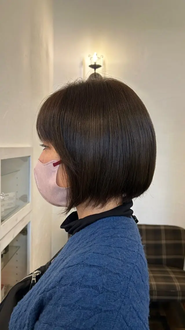 ミディアム カラー アッシュ アッシュブラウン ブラウンカラー 水谷 優華のヘアスタイル