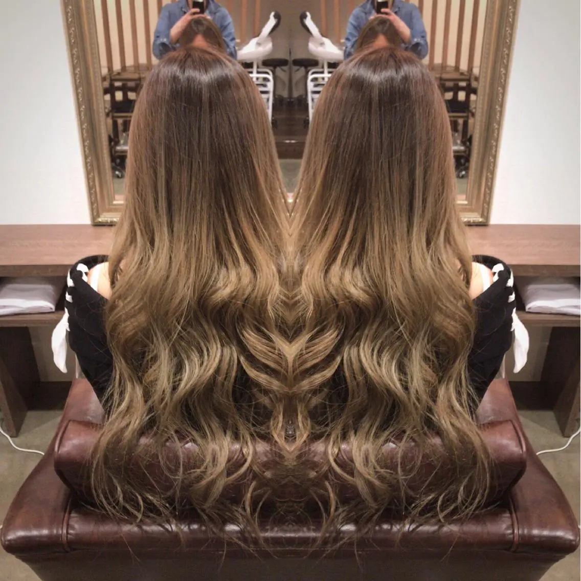 ロング カラー グラデーションカラー 外国人風カラー レイヤーカット匠 イソザキノリユキのヘアスタイル