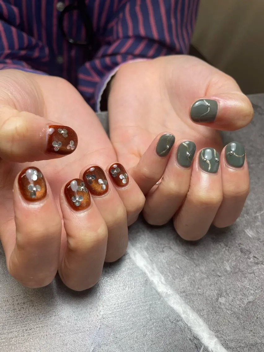 ネイル ハンドネイル nail salon 3🌞越谷のネイルデザイン