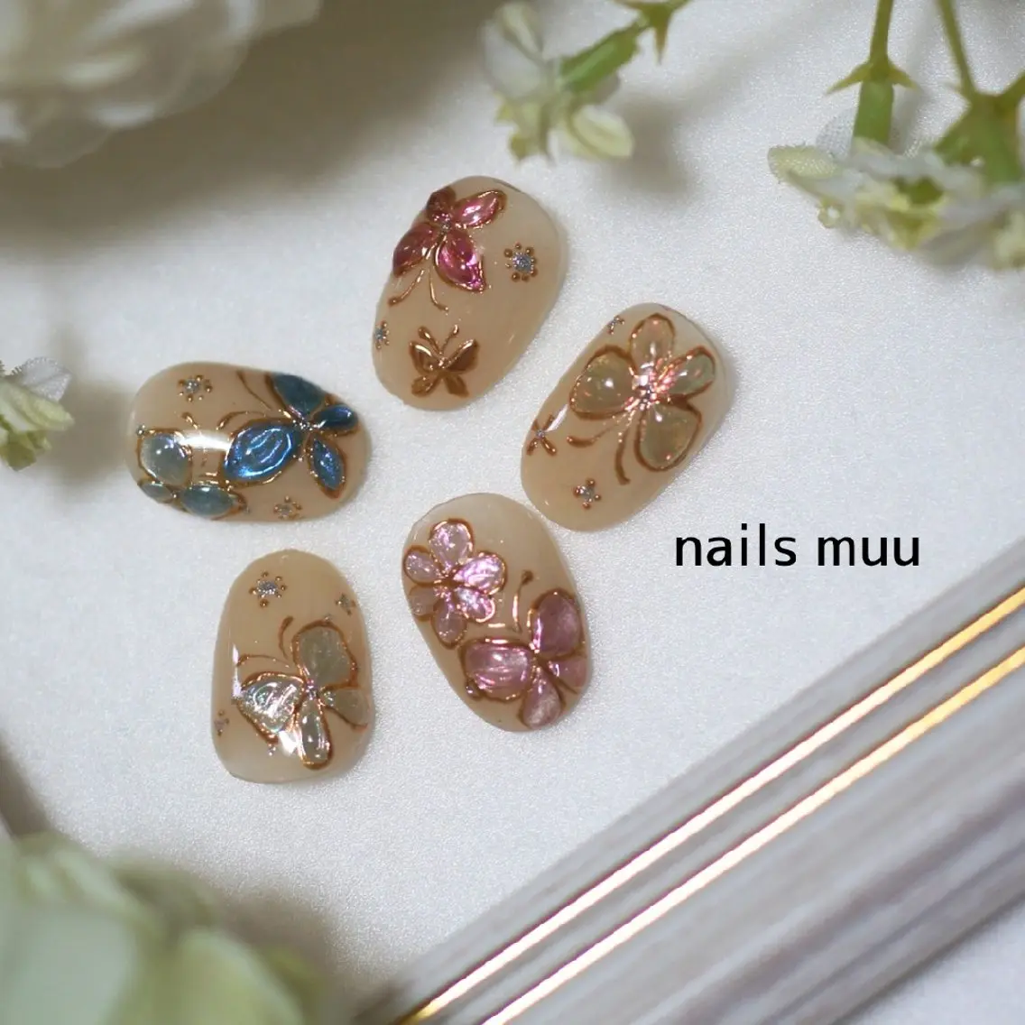ネイル アートネイル ジェルネイル nails muu まゆのネイルデザイン