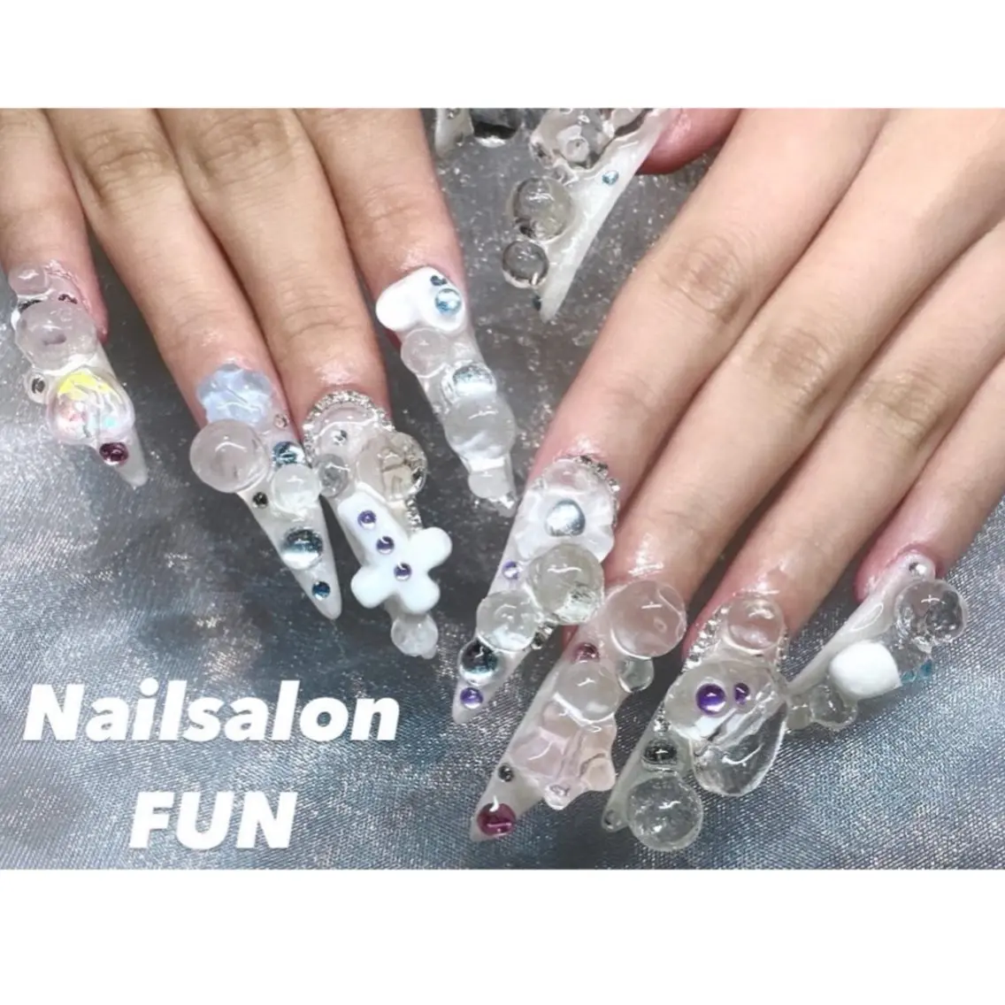 ネイル アートネイル ロングネイル メンズネイル ショートネイル ネイルチップ Nailsalon FUN🌈のネイルデザイン