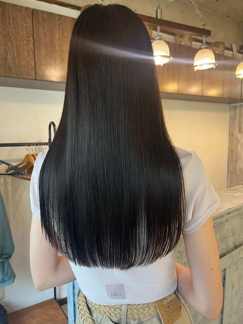 ロング カラー カット ヘアカラー トリートメント MAYU 💚森下のヘアスタイル