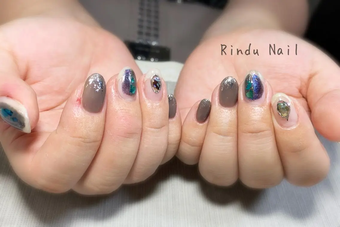 ネイル ニュアンスネイル Rindu Nail 名駅miniのネイルデザイン