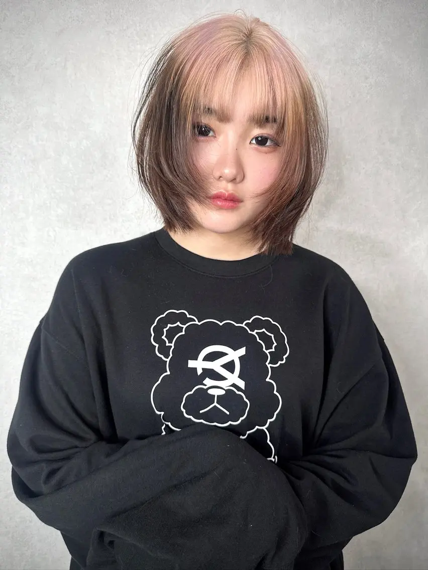 ミディアム カラー 永田 雄真のヘアスタイル