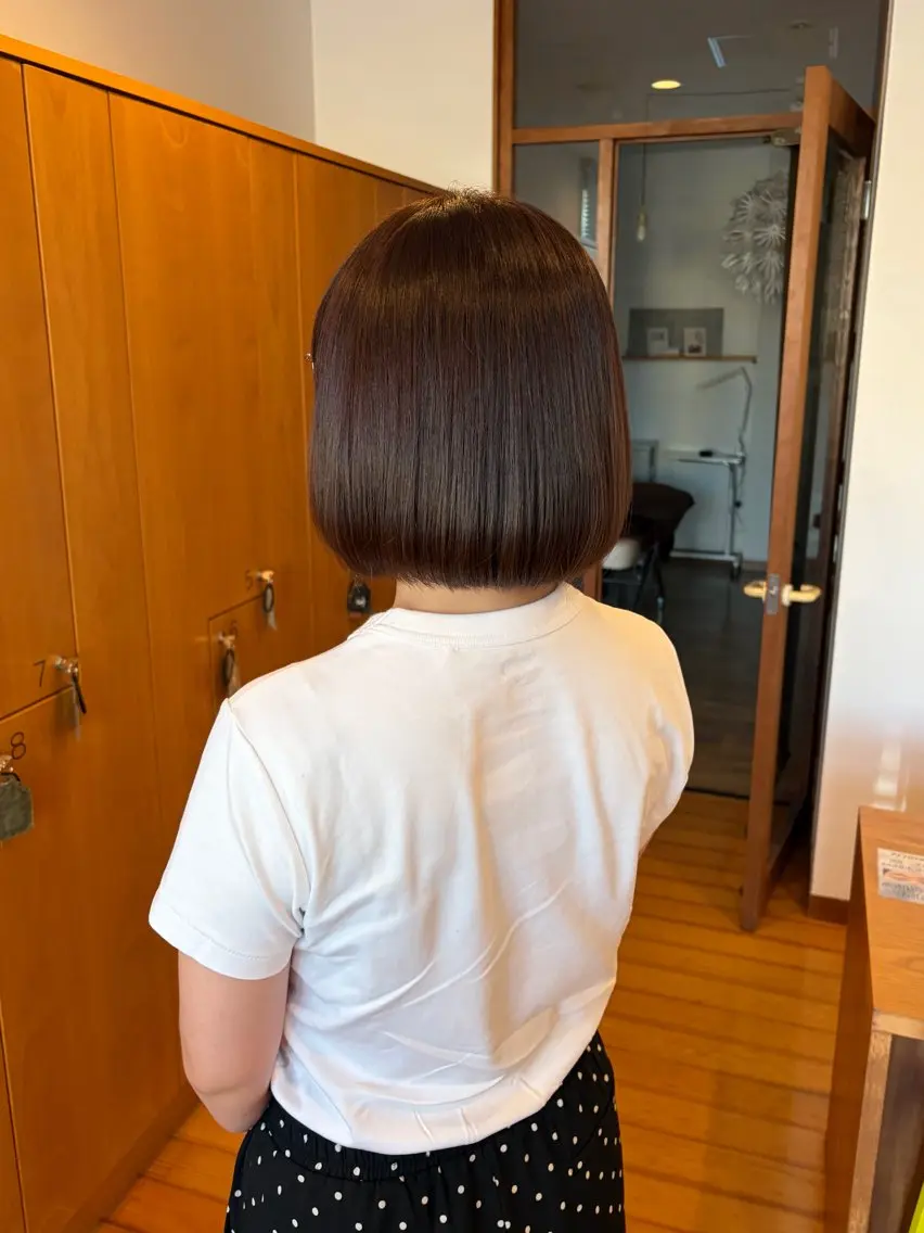 ショート カラー ヘアカラー 安藤 美好/透明感カラーのヘアスタイル