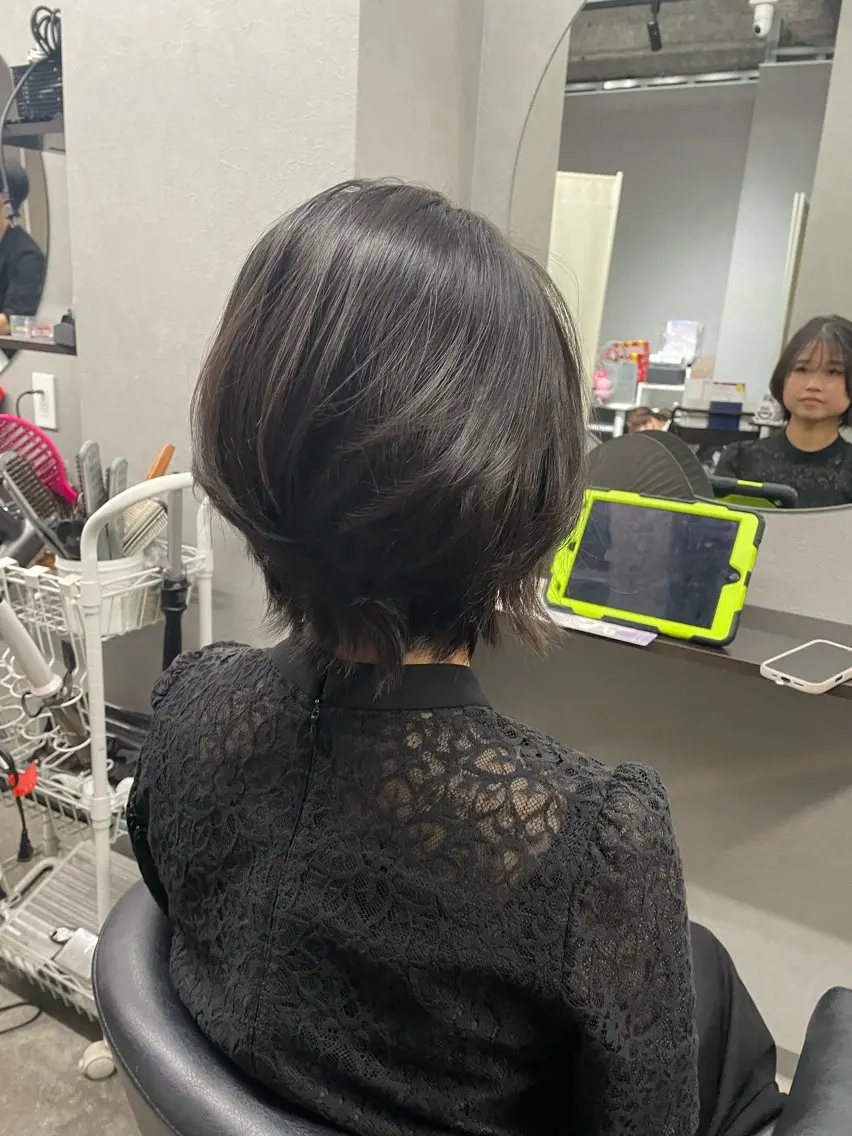 ショート ヘアアレンジ ヘアセット 🌻ミラクル美容師 🌻✨クッポ✨のヘアスタイル