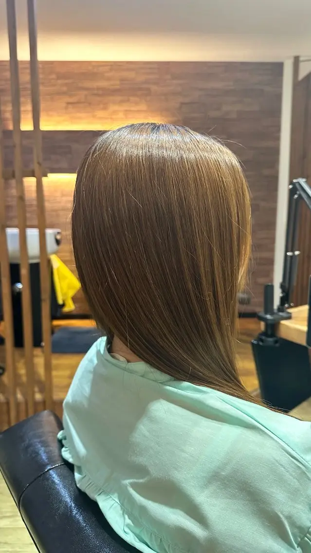 ロング 縮毛矯正 北村 亜寿那のヘアスタイル