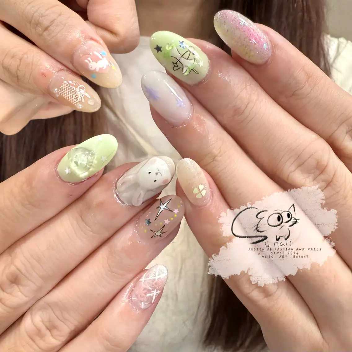 ネイル チークネイル フレンチネイル グラデーション マグネットネイル ワンカラーネイル S.nail _のネイルデザイン