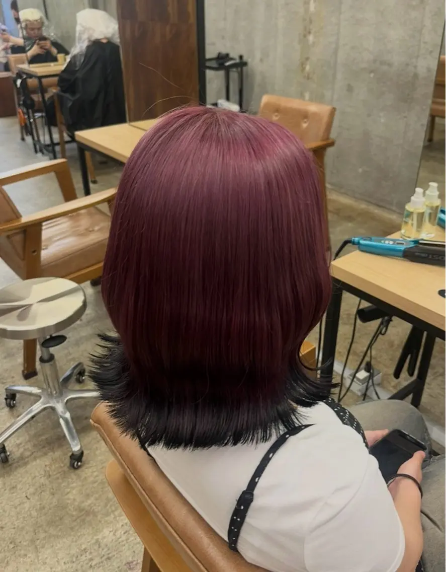 カラー ヘアカラー トリートメント ブリーチカラー×艶 🍨mihoのヘアスタイル