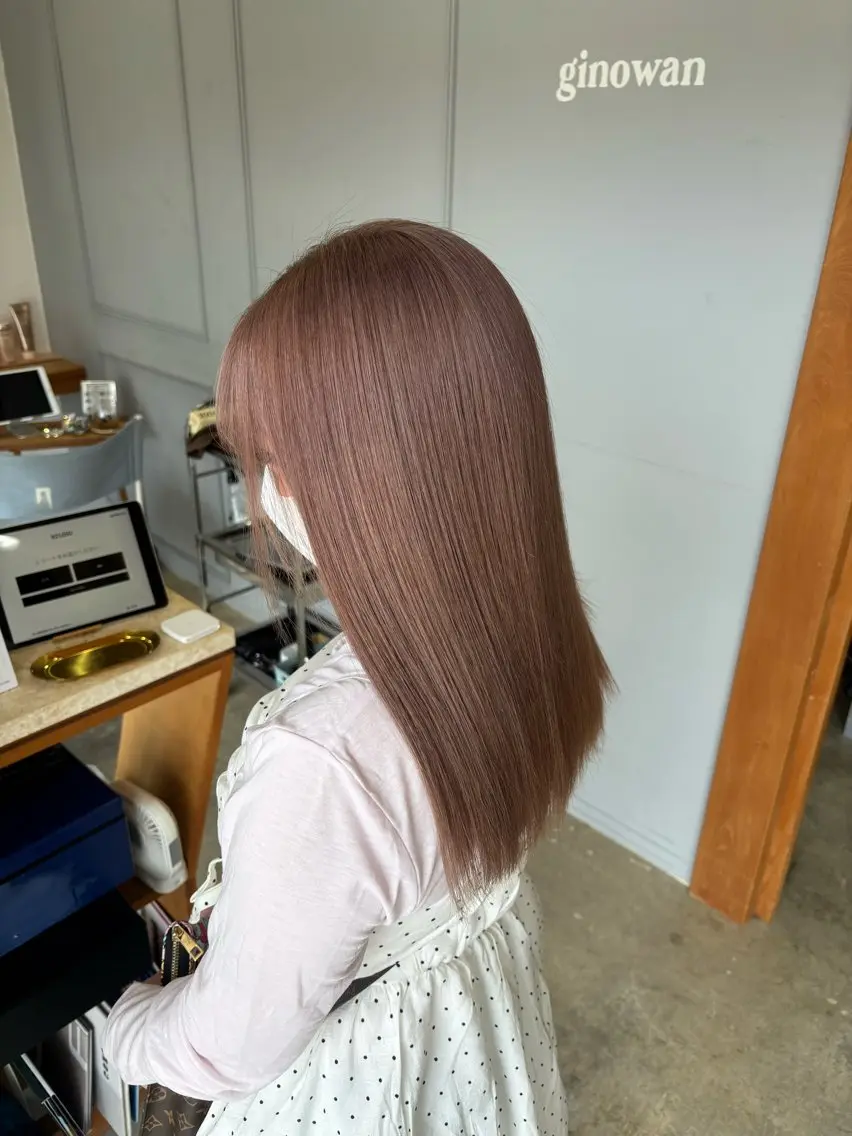 カラー ブリーチ 髪質改善 ヘアカラー トリートメント miloc Maikaのヘアスタイル