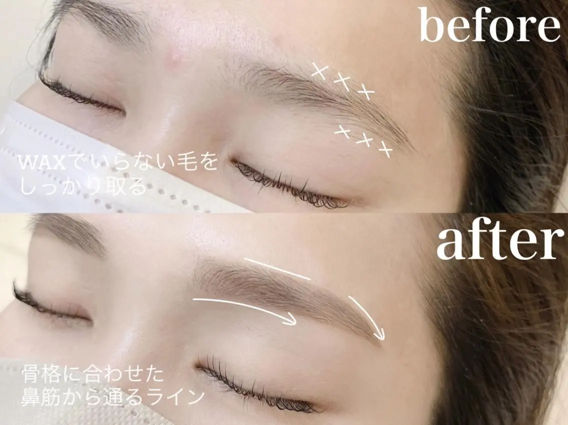 アイブロウ ワックス脱毛 one. stop.laboの眉毛・アイブロウイメージ