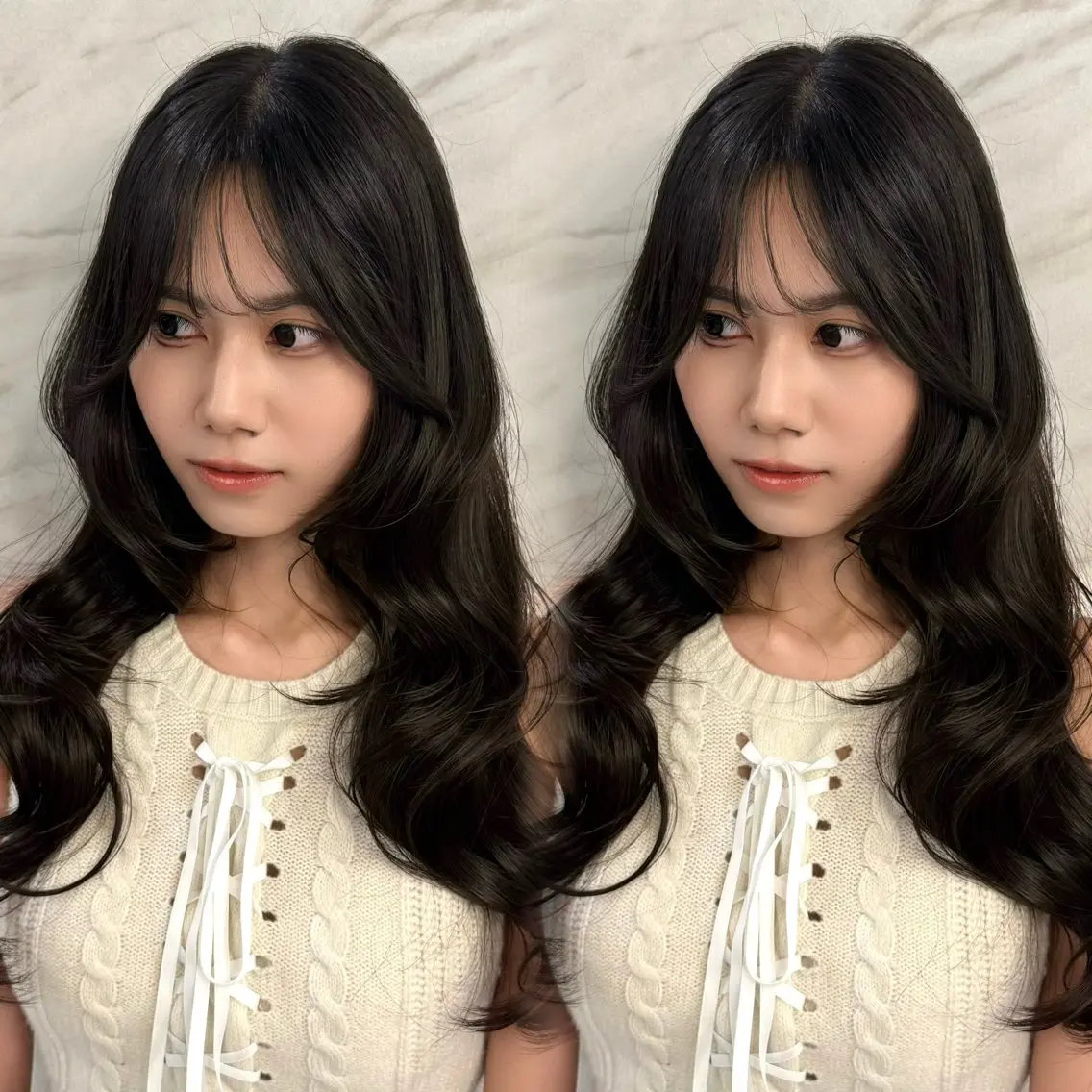 《人気No.1🇰🇷》韓国カット×ダメージレスイノアカラー×資生堂サブリミック3stepトリートメント🐈⬛♦️の写真