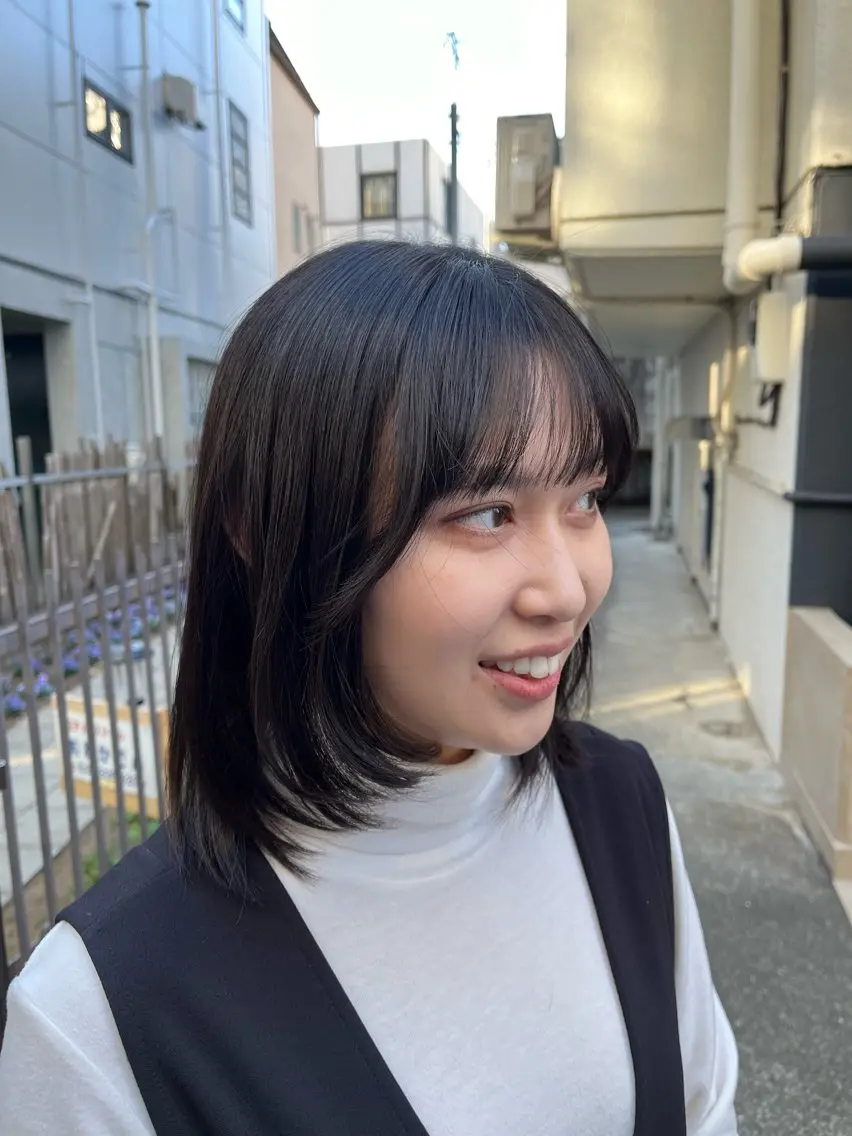 🩵カット×柔らか縮毛矯正×トリートメントの写真