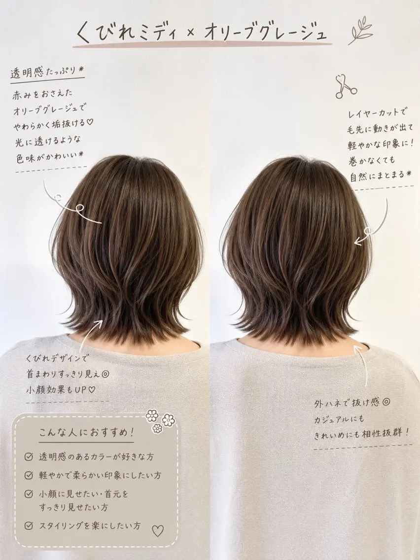 ミディアム 天王町×韓国レイヤー 髪質改善  佐藤友茉のヘアスタイル