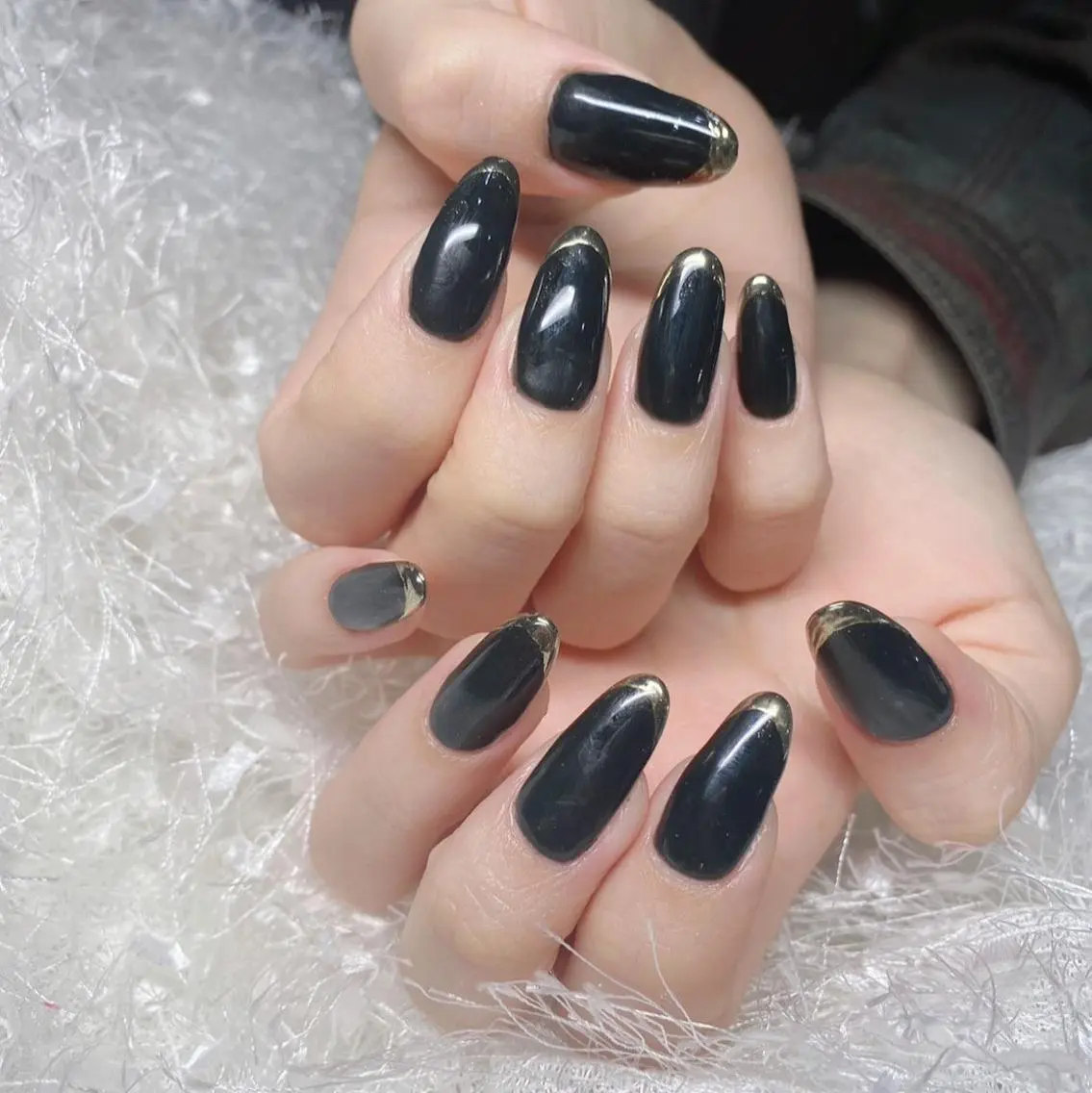 ネイル 長さ出し フレンチネイル ジェルネイル グラデーション 韓国ネイル ハンドネイル Nail&eye Belire 新宿のネイルデザイン