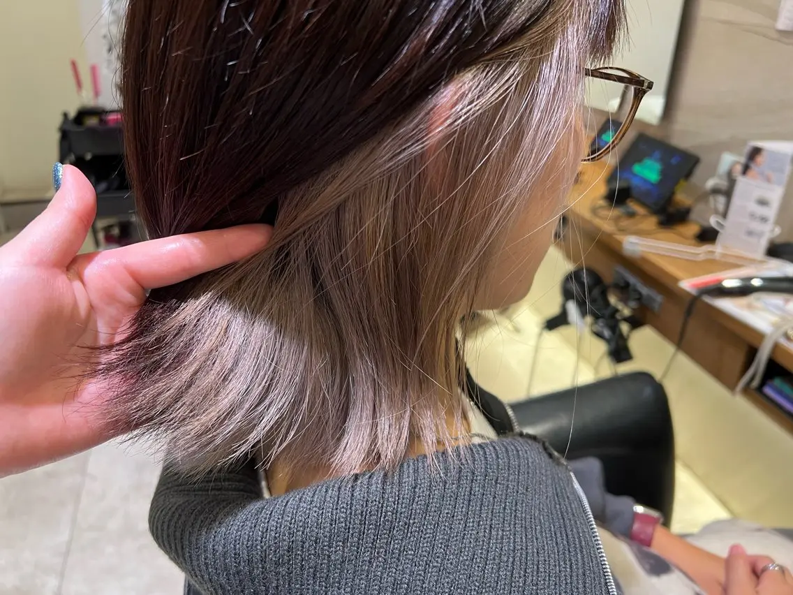 ミディアム カラー 🫧韓国ヘア 透明感 カラー🫧福田 楓のヘアスタイル